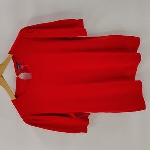 Vince Camuto Women's Lightweight Pearl Button Closure Short Sleeve Sweater XL